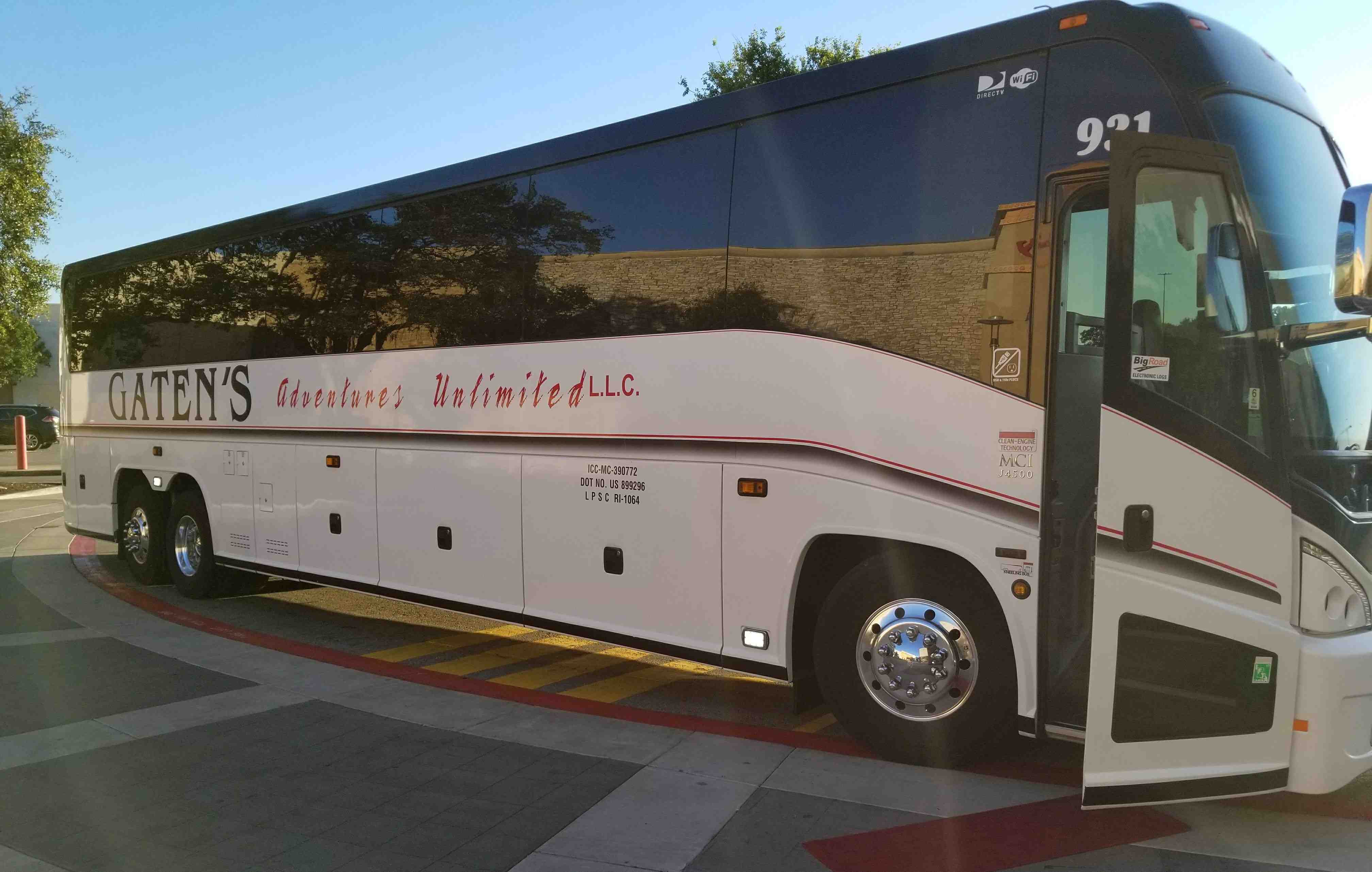 Gatens Adventures Charter Bus